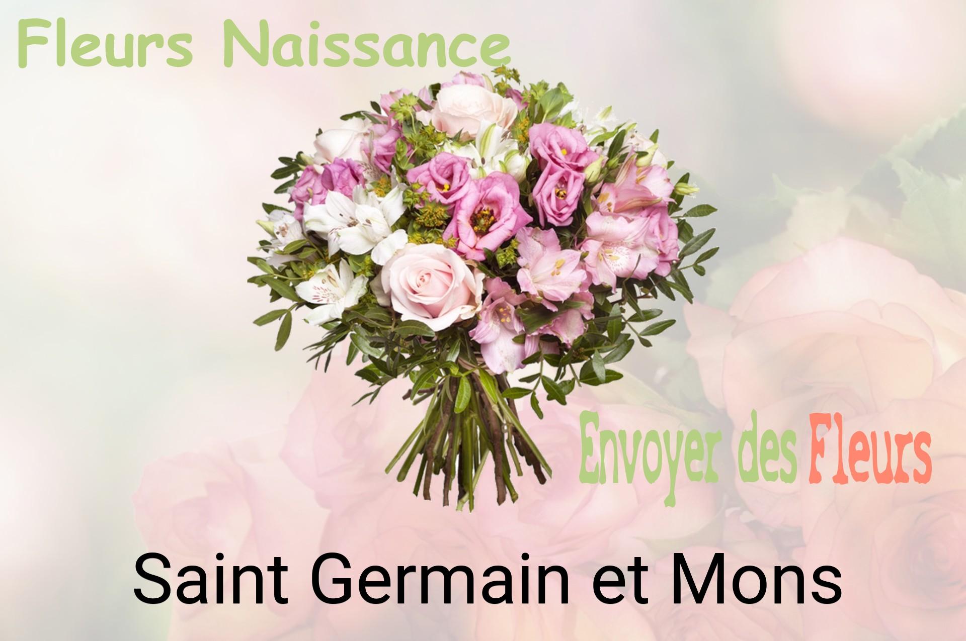 Bouquet de fleurs de naissance livré à Saint-Germain-et-Mons
